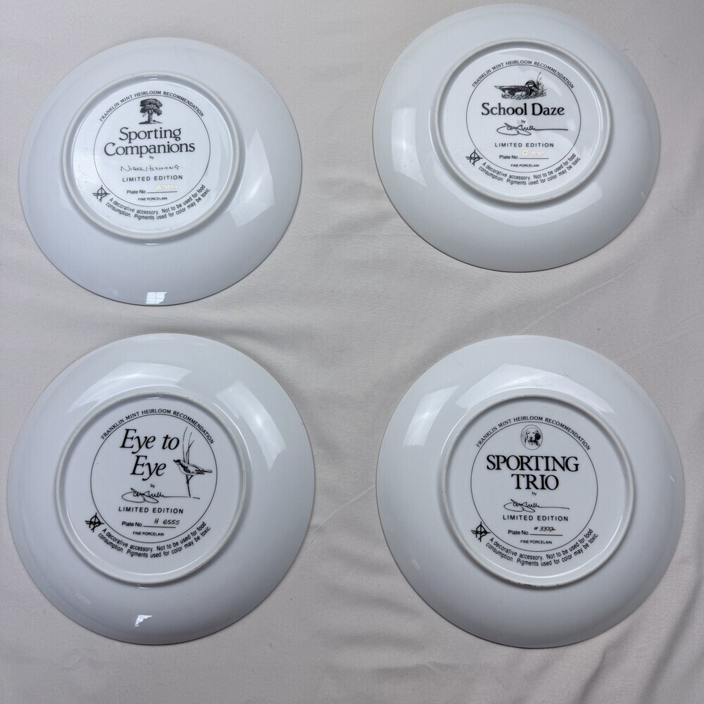 Franklin Mint collector Plates Set Of 4 - Picture 2 of 10